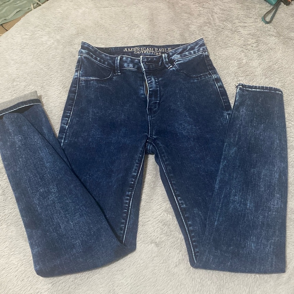 Dark blue American Eagle 🦅 High Waisted jeans